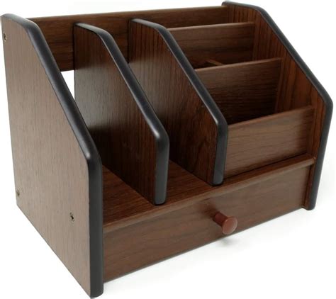 Wooden Desk Tidy Organiser Executive Office Gift BigaMart