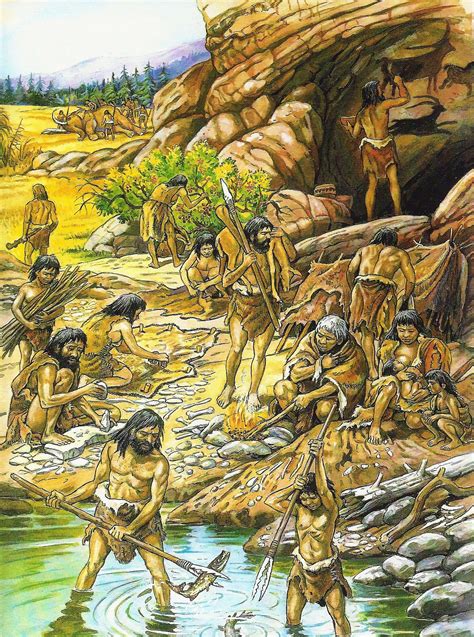 An Image Of Native Americans In The Water