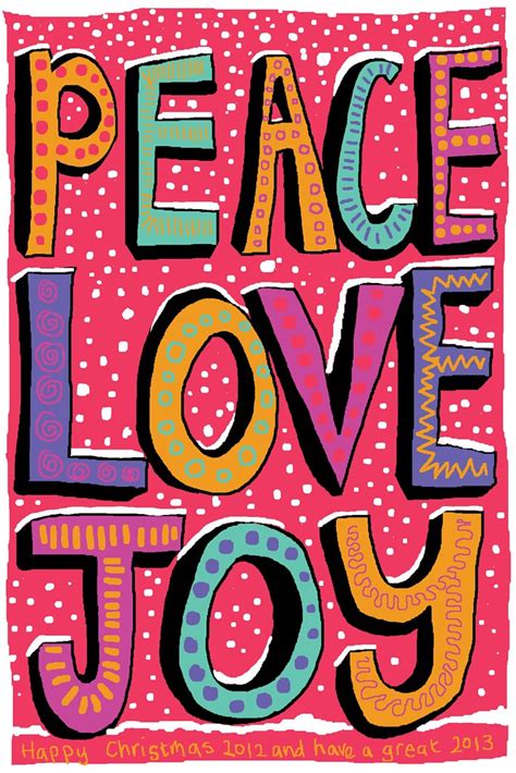 Peace Love Joy 1 Christmas Card 2012 Cath Ford Flickr