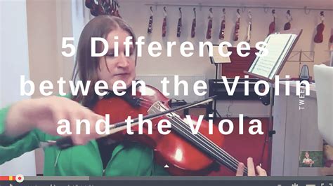 5 Differences Between The Violin And The Viola Violin Lounge