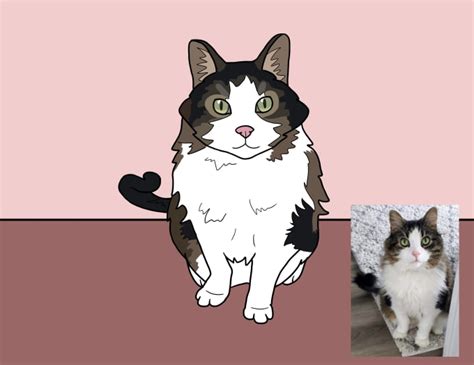 Finally, if your drawing looks pale, you might want to add color with crayons. Draw your cat in my style by Valeriegao | Fiverr