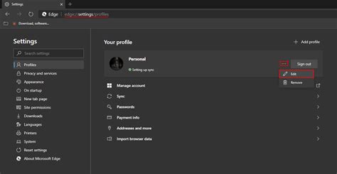 How To Rename A Profile On Microsoft Edge Chromium