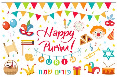 Find the perfect purim stock photos and editorial news pictures from getty images. Happy Purim collection ~ Graphic Objects ~ Creative Market