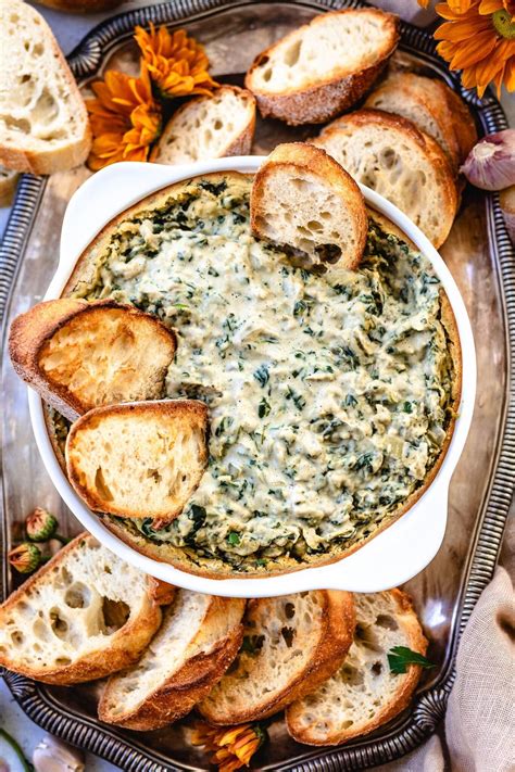 20 Minute Creamy Vegan Spinach Artichoke Dip Two Spoons