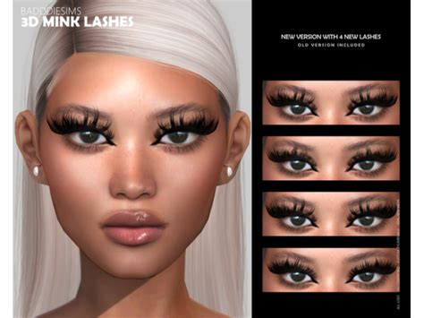 3d Mink Lashes Version 3 By Badddiesims The Sims 4 Download