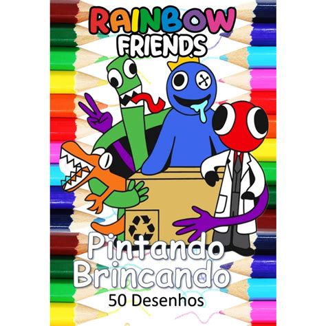 50 Desenhos Para Pintar E Colorir Rainbow Friends Roblox Folhas A4