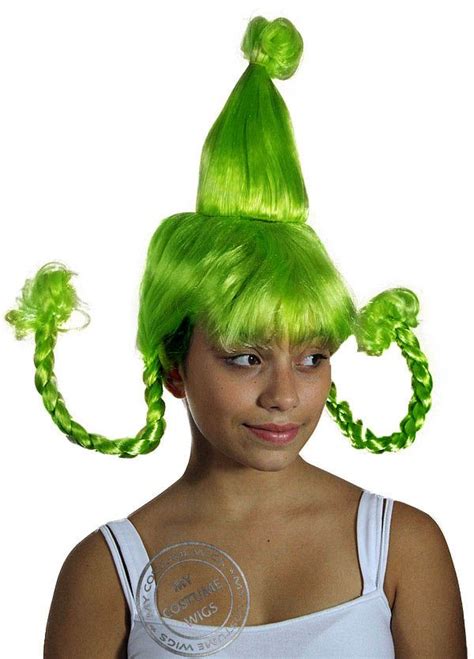 Green Cindy Lou Who Cindy Lou Who Costume Hair Pieces Wigs