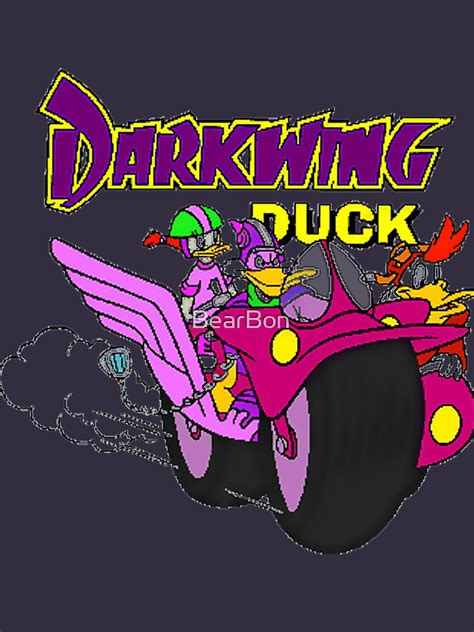 Darkwing Duck Motorcycle T Shirt For Sale By Bearbon Redbubble