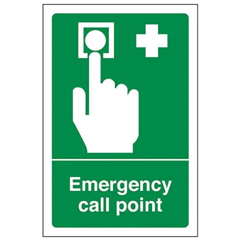 Emergency Call Point Portrait Safety Signs 4 Less