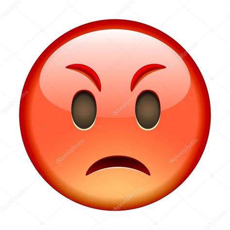 Red Angry Emoticon Stock Vector Image By ©ober Art 89303068