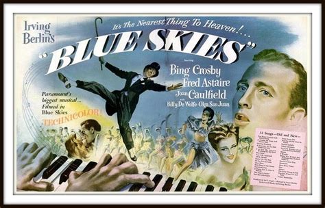 1946 Vintage Advert For The Film Blue Skies Starring Bing Crosby And