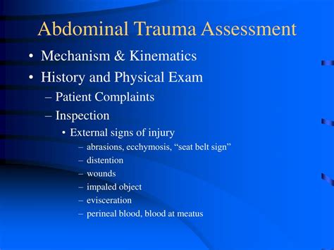 Ppt Abdominal And Genitourinary Trauma Powerpoint Presentation Id4496324