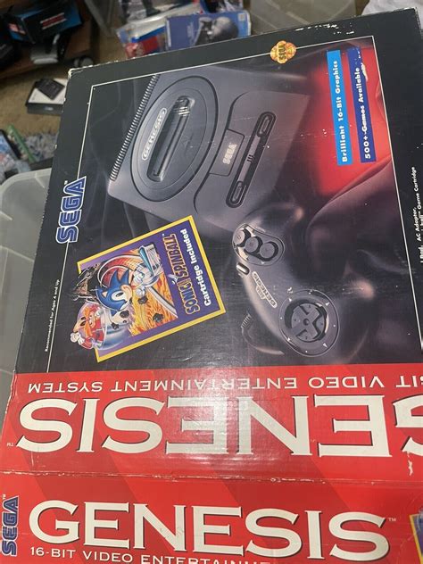 Sega Genesis Model 2 Console 6 Pak Bundle Complete In Box Rare