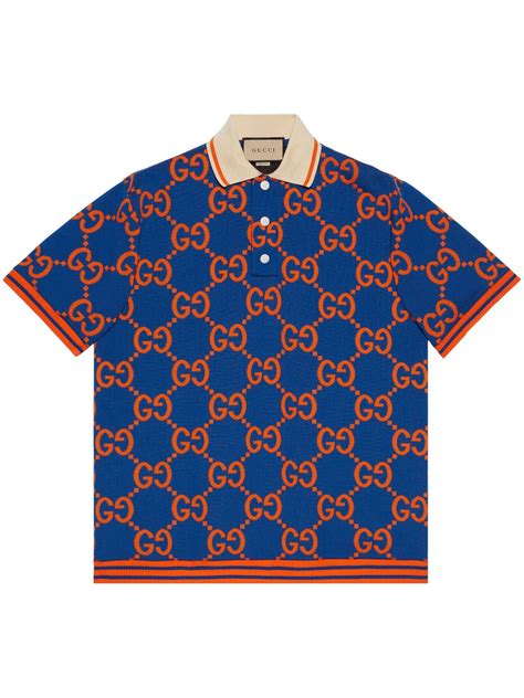Gucci Gg Supreme Cotton Polo Shirt Farfetch