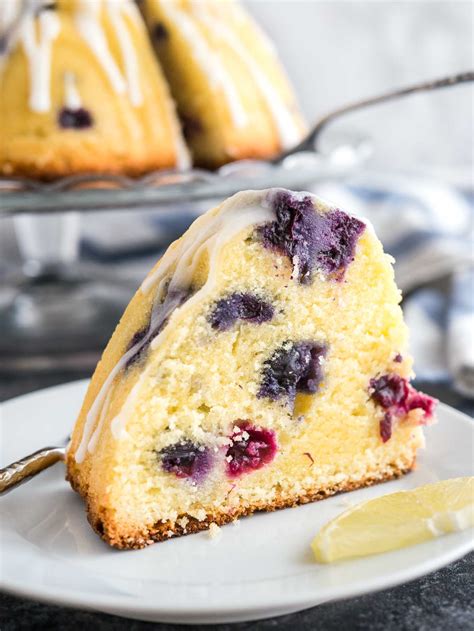 Lemon Blueberry Bundt Cake Plated Cravings