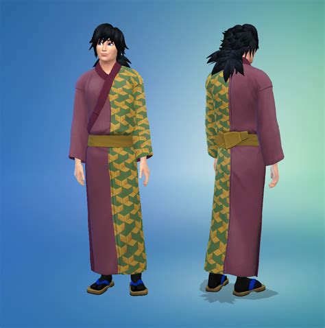 Mod The Sims Adult Male Yukata Recolors Demon Slayer
