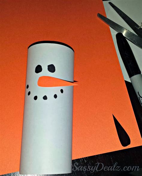 Diy Snowman Toilet Paper Roll Craft For Kids Crafty Morning