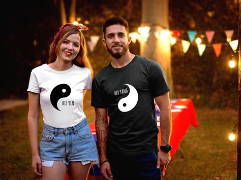 His Yin And Her Yang Couples Matching T Shirts Couples Shirts Etsy