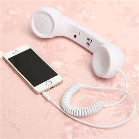 10pcslot New Fashion 35mm Mic Retro Telephone Cell Phone