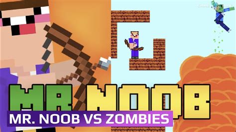 Mr Noob Vs Zombies Game Review Walkthrough Youtube
