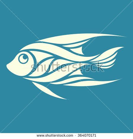 A Fish On A Blue Background