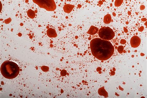 Free Photo Blood Splatters On White Surface