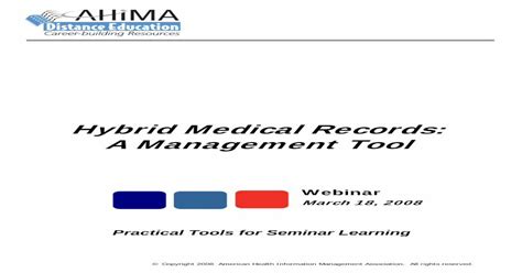 Hybrid Medical Records A Management Tool · The Ihs Rpms Ehr Uses The