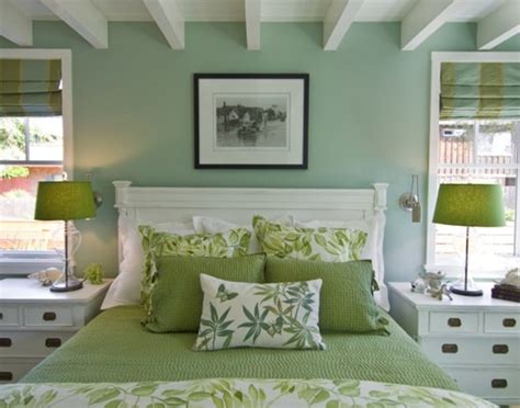 10 Dormitorios De Pareja Decorados En Verde Y Blanco Relajantes