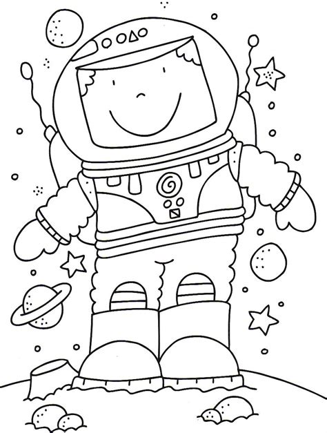 Support their education with coloring. Astronaut Coloring Pages - GetColoringPages.com