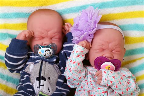 Lovely Innocent Twins Preemie La Newborn Reborn Preemie Doll Lifelike