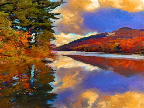 Adirondacks Photo originale peinture impressionniste | Etsy