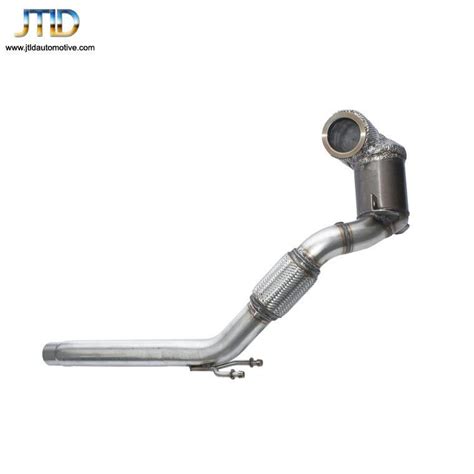 High Flow Stainless Steel Catted Exhaust Downpipes With Catalytic Cat For Vw Golf Mk7 Mk7 5 Gti
