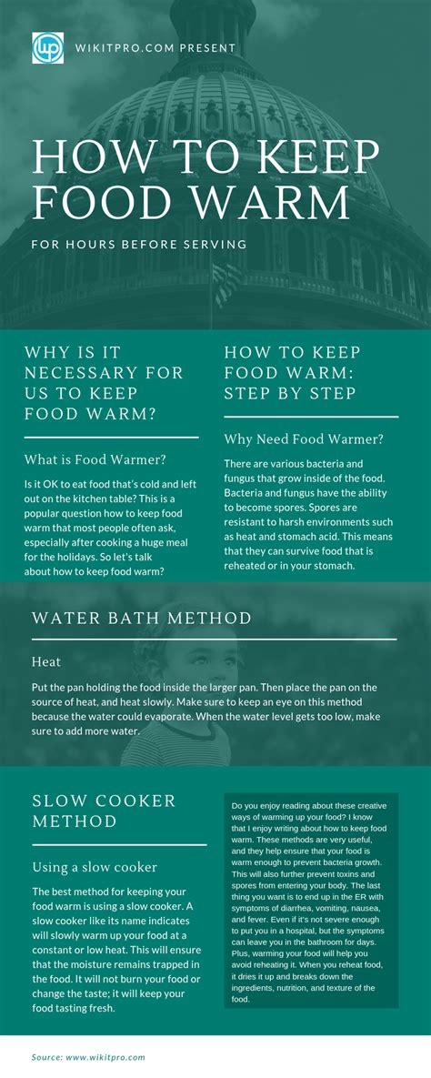 If you don't need to hold food warm for long, an insulated cooler is a but keeping food warm for a whole day might become a real challenge, especially when it's chilly outside. How To Keep Food Warm - Step by step instruction