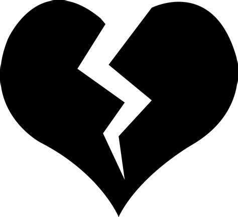 Heart Broken Svg Png Icon Free Download 201432 Onlinewebfontscom