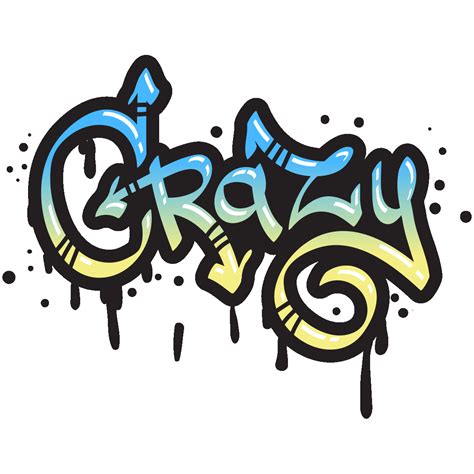 Sticker Graffiti Crazy Stickers Stickers Art Et Design Graffitis