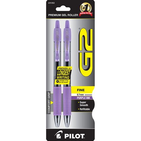 Pilot G2 Retractable Gel Ink Rollerball Pens Zerbee