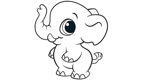 Cute Animal Coloring Pages Best Coloring Pages For Kids Elephant