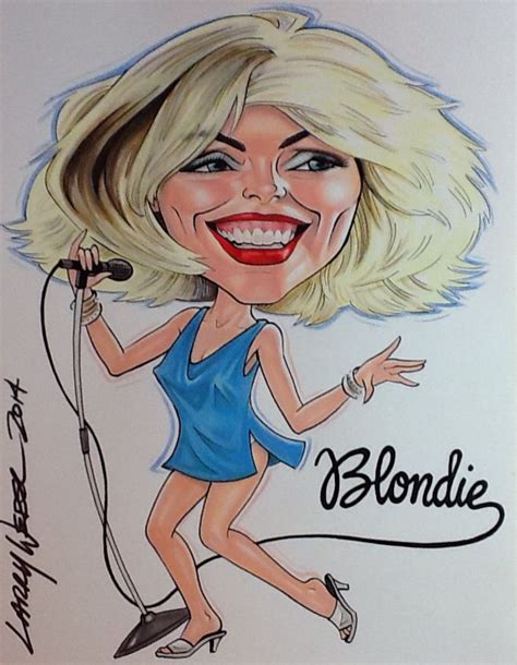 Blondie Caricature By Larry Weber Celebrity Caricatures Caricature