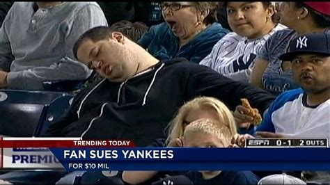 Sleeping Yankees Fan Sues Tv Announcers Wjar