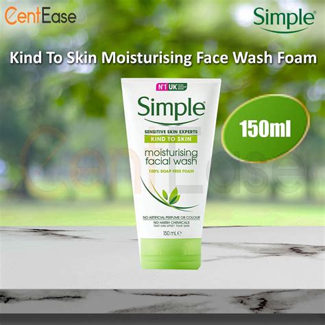 Simple Kind To Skin Moisturising Face Wash Foam 150ml Shopee Malaysia