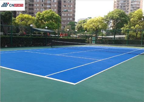 Spu Tennis Court Flooring Blue Outdoor Sport Court Flooring