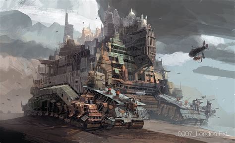 Mortal Engines 60 Concept Art By Ian Mcque Mortal Engines Concept