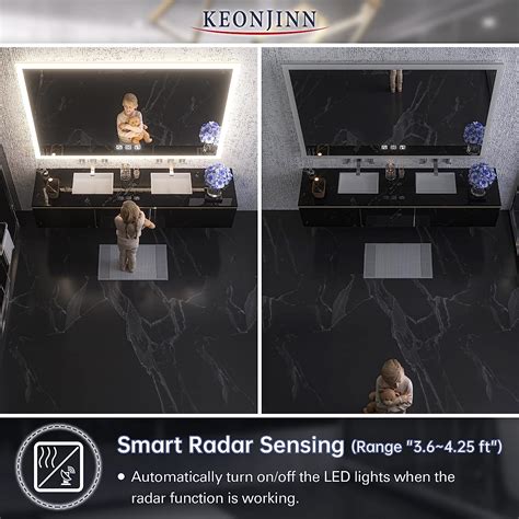 Buy Keonjinn Led Bathroom Smart Mirror With Lights 24 X 36 Motion
