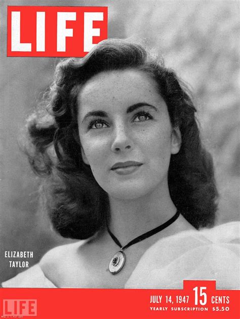 Elizabeth Taylor On Life Magazine Cover Life Magazine Pinterest