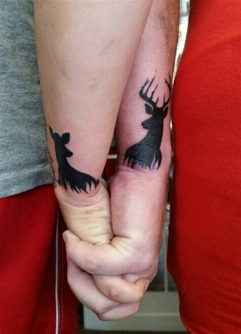 Couple Tattoo Deer Cute Couple Tattoos Tattoos For Lovers Couple