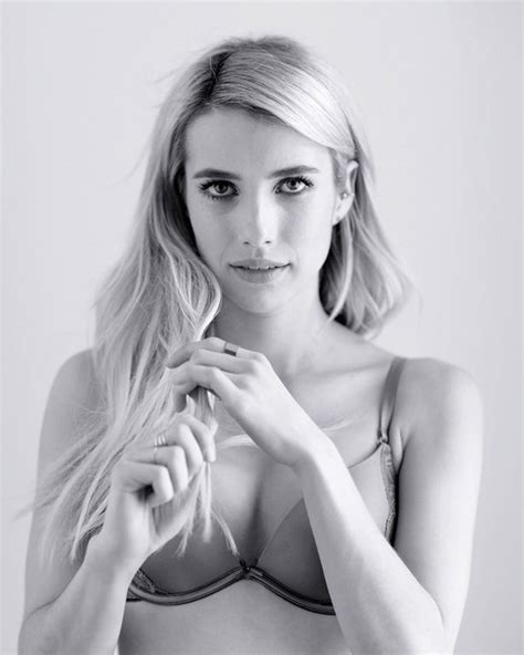 Emma Roberts Strips Off To Underwear For Stunning Un Airbrushed