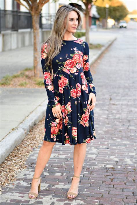 Floral Pocket Mid Dress S 3x Fashion Mid Dresses Chic Easter Outfit