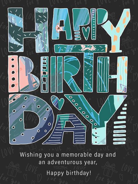 Happy Birthday Card Aesthetic Birthday Cards
