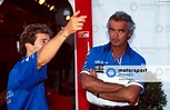 Jarno Trulli (ITA) Ligier and Flavio Briatore (ITA) Benetton F1 Boss ...