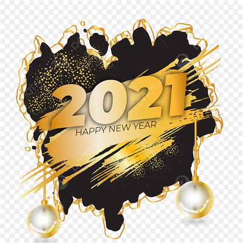 Happy New Year Vector Png Images Happy New Year 2021 Vector File With